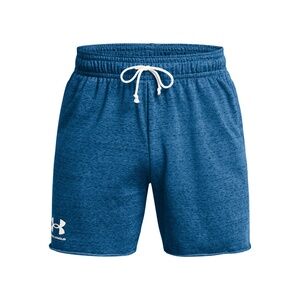 NEW Under Armour Rival Terry 6in Short Shorts Sweat Shorts Blue Heather Mens 3XL